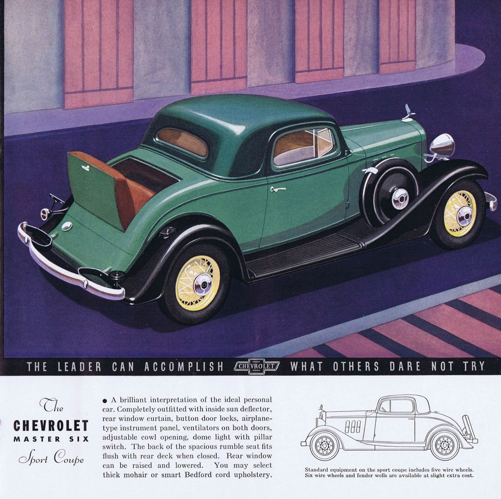 1933 Chevrolet Full-Line Brochure Page 6